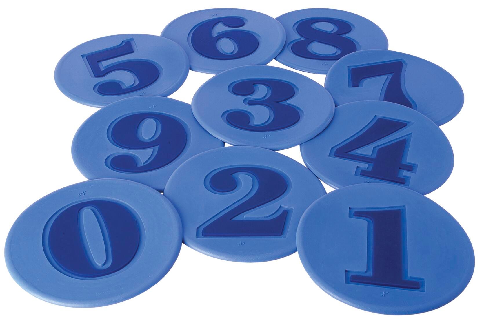 FlagHouse Numbered Spot Markers, Red, 10 Inches 2119969